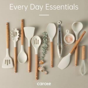 CAROTE 10-piece silicone kitchen utensil set