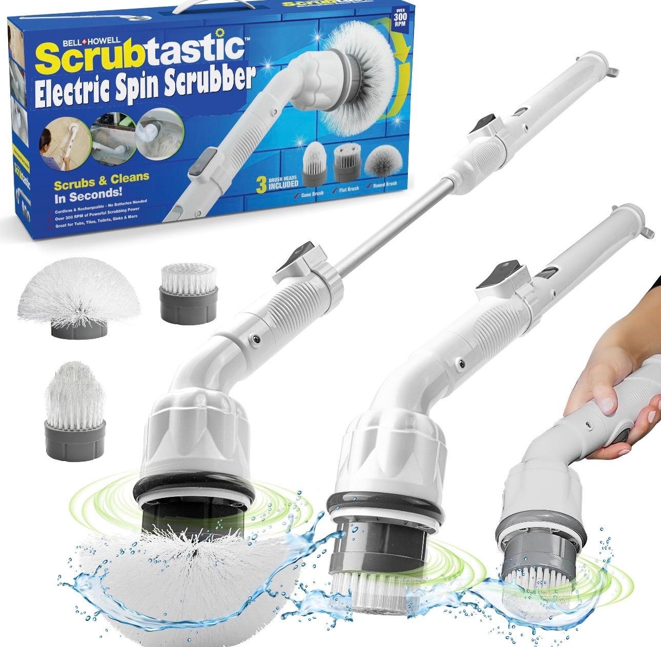 Bell + Howell Scrubtastic rechargeable electric scrubber. - Image 3